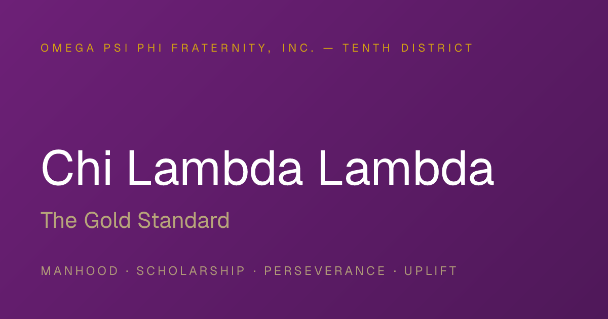 Chi Lambda Lambda — The Gold Standard
